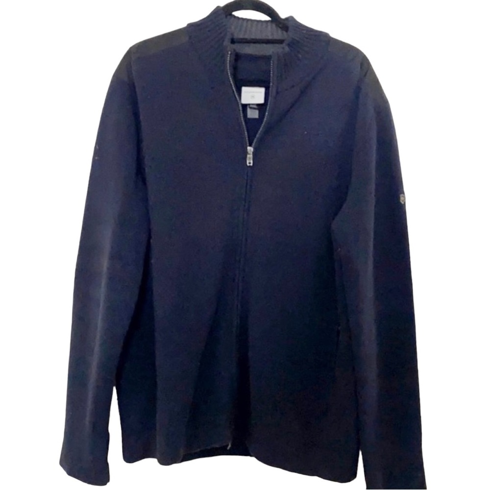 Victorinox Navy Quarter Zip Long Sleeve Sweater‎ XL